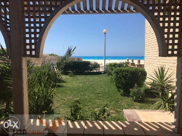 Sea view chalet at badr village north coast شاليه صف اول علي البحر