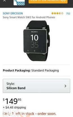 Sony smart watch 2