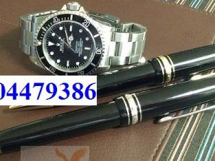 نشترى ساعتك/ قلمك لو ماركة عالمية Rolex/ Cartier