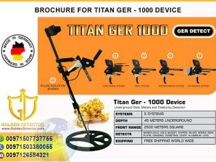 Titan Ger 1000 gold and metal detector
