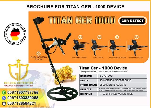 Titan Ger 1000 gold and metal detector