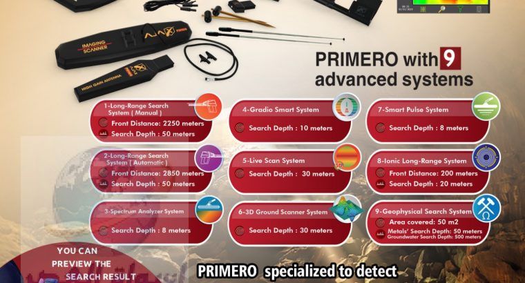Best Gold Detectors Primero- 9 systems in 1 device