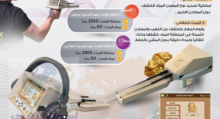 جهاز كشف الذهب في دبي الفا اجاكس Alpha Ajax