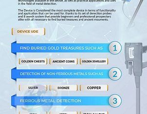 جهاز كشف الذهب والمعادن المميز بأحدث اصدار