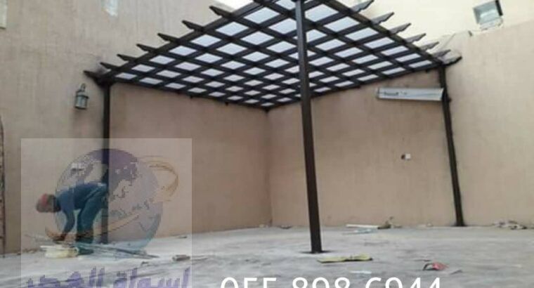 تركيب مظلات وسواتر بيوت شعر في حي الفيصلية بجدة 05