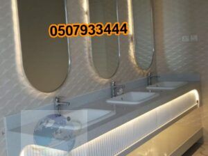تركيب وتفصيل مغاسل رخام حمامات في مدينة الرياض