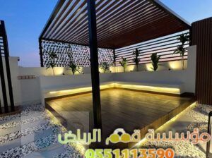 تركيب مظلات حديد مودرن للحوش 0563866945