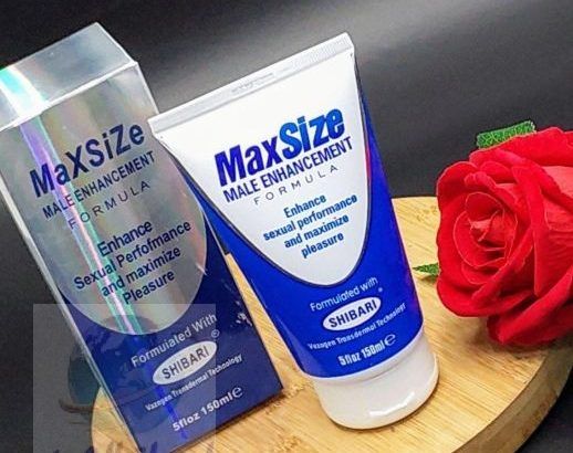 كريم Max Size تضخيم فوري وأداء لا يقاوم